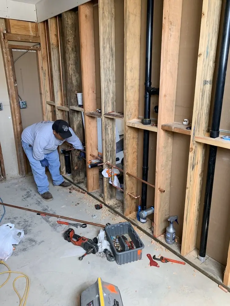 Commercial rough-in plumbing for Gas Line Repair in Seven Lakes South